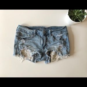 American Eagle Shortie Denim Shorts